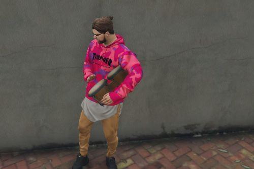 Thrasher Camo Pullover Colorful Texture Pack 